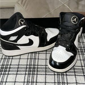 Nike Air Jordan Black and White Sneakers